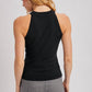 Halter Neck Knit Tank Top