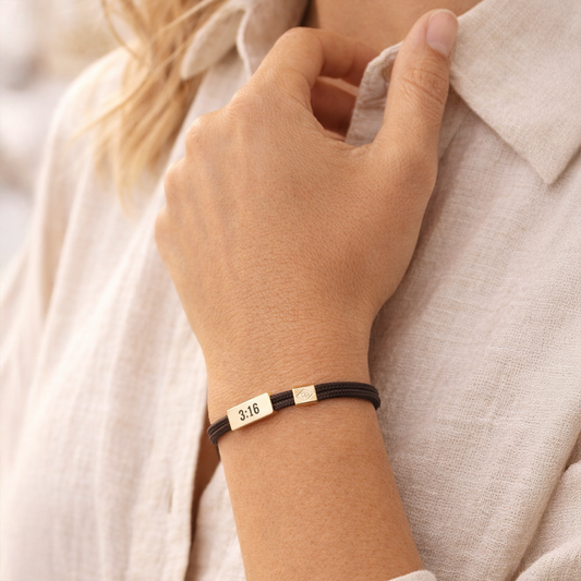 John 3:16, You are Loved Cord Bracelet