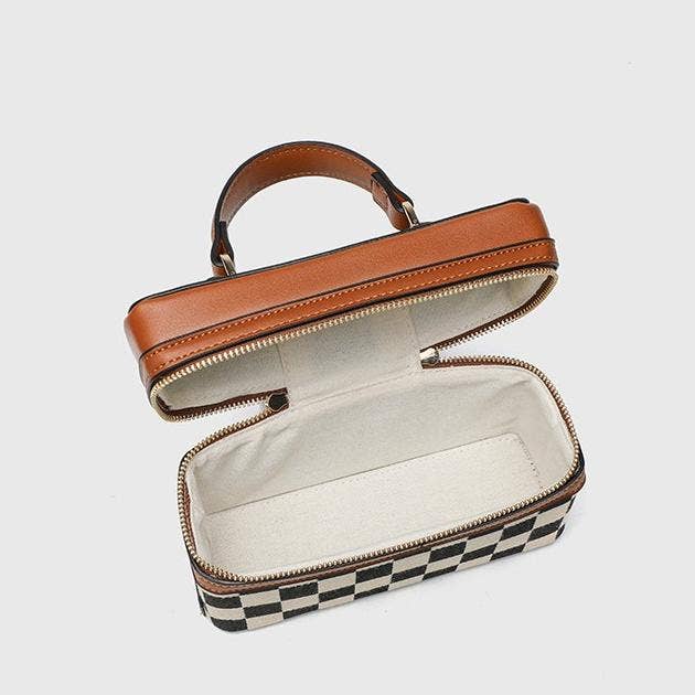 Box Checkered Handbag Crossbody Bag