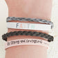 Be Strong & Courageous Snap Bracelet