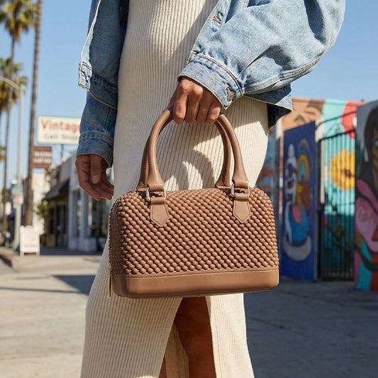 Jelly Bead Mesh Hand Bag