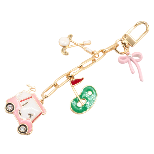 Golf Theme Bag Charm