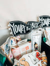 You're the Best Black Felt Appreciation Flag
