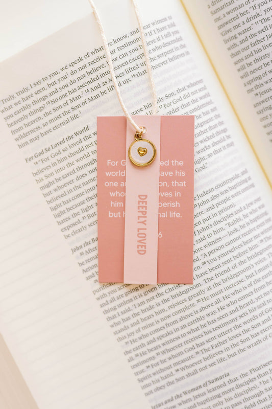 Deeply Loved Heart Charm