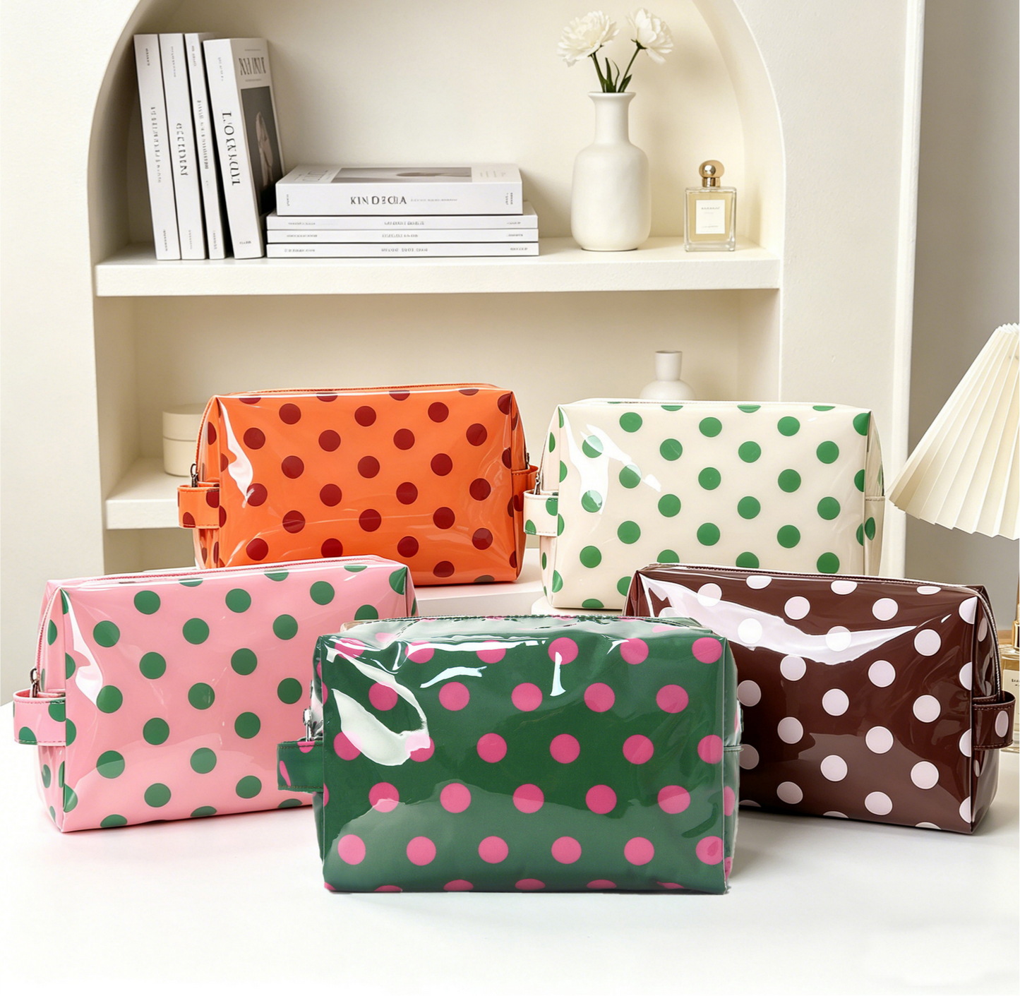 Polka Dot Makeup Bag