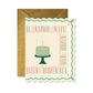 Birthday Cake and Candles Scallop Greeting Card