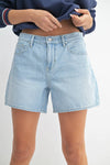 Light Denim Lightweight Jean Shorts