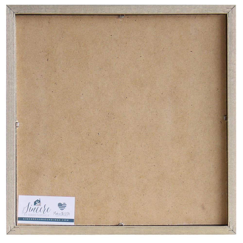 Trust In The Lord Rustic Frame (10x10x1.5)