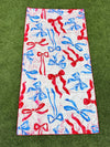USA Flag & Bows Towel