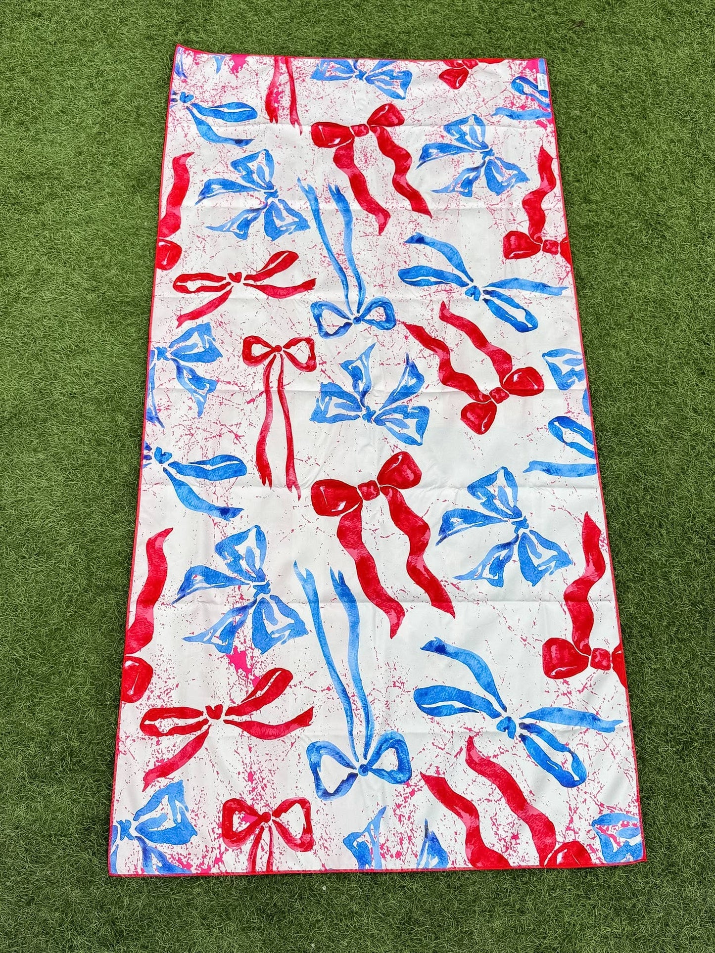 USA Flag & Bows Towel
