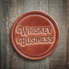 Whiskey Business Leather Coaster