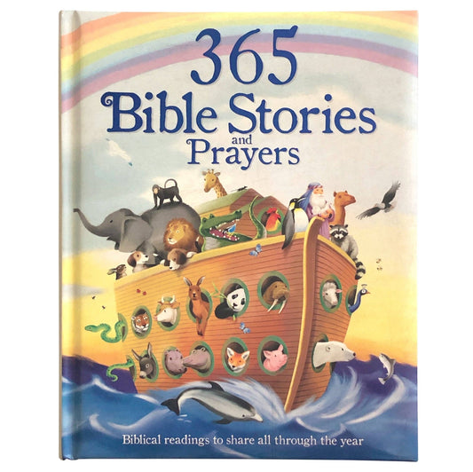 365 Bible Stories and Prayers Religious Keepsake Book - Purpose + Passion Boutique