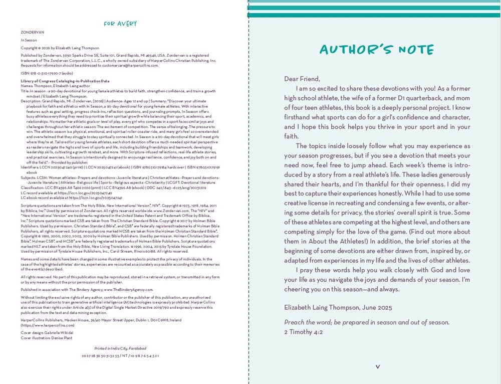 In Season : A 90-Day Devotional for Female Student Athletes