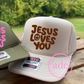 JESUS LOVES YOU Foam Mesh Hat