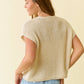 Ivory Chunky Stitch Sweater w/Patch Pocket Vest