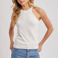 Halter Neck Knit Tank Top