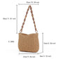 Straw Link Strap Summer Bag