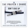 DON'T GIVE UP Cord Bracelet