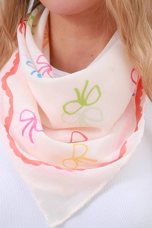 Printed Square Scarf 27.5" x 27.5"