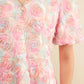 3D Pink Petal Floral Dress