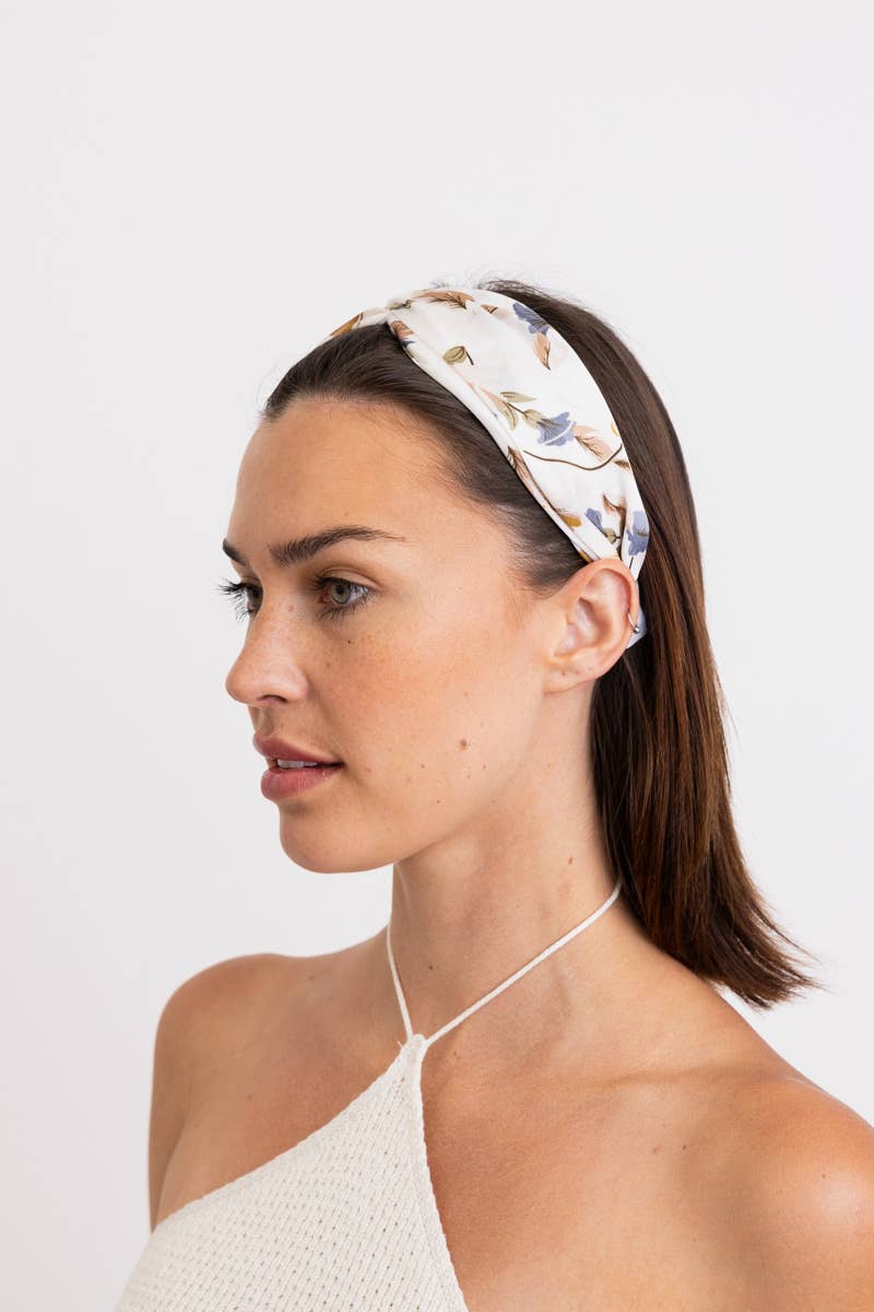 Secret Garden Satin Smooth Floral Headband