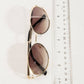 Oval Lens Metal Frame Sunglasses