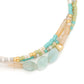 Courage/Amazonite/Gold Bracelet