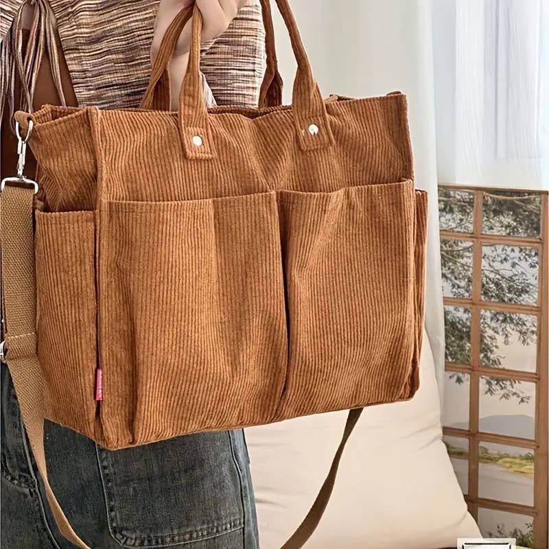 Everyday Corduroy Tote Bags