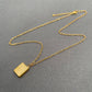 Mini Enamel Book 18K Golden S.Steel Necklace