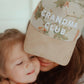 Grandma Club Floral Snapback Cap