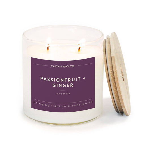 Passionfruit + Ginger Glass Tumbler Soy Candle