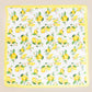 Lemons + Flowers Square Bandana Scarf
