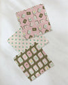 Flower Mahjong Tiles Dishcloth Set