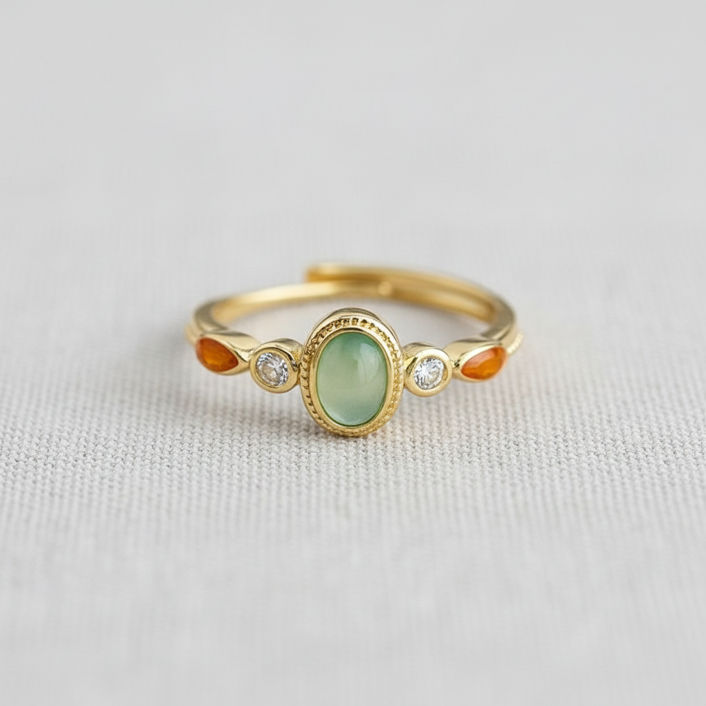 French Vintage Zircon Ring