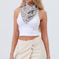 Printed Square Scarf 27.5" x 27.5"