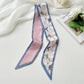 Elegant Floral Print Skinny Scarf