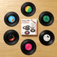 Vinyl Record Coasters (6)