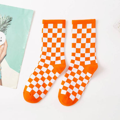 Checkerboard Sporty Socks