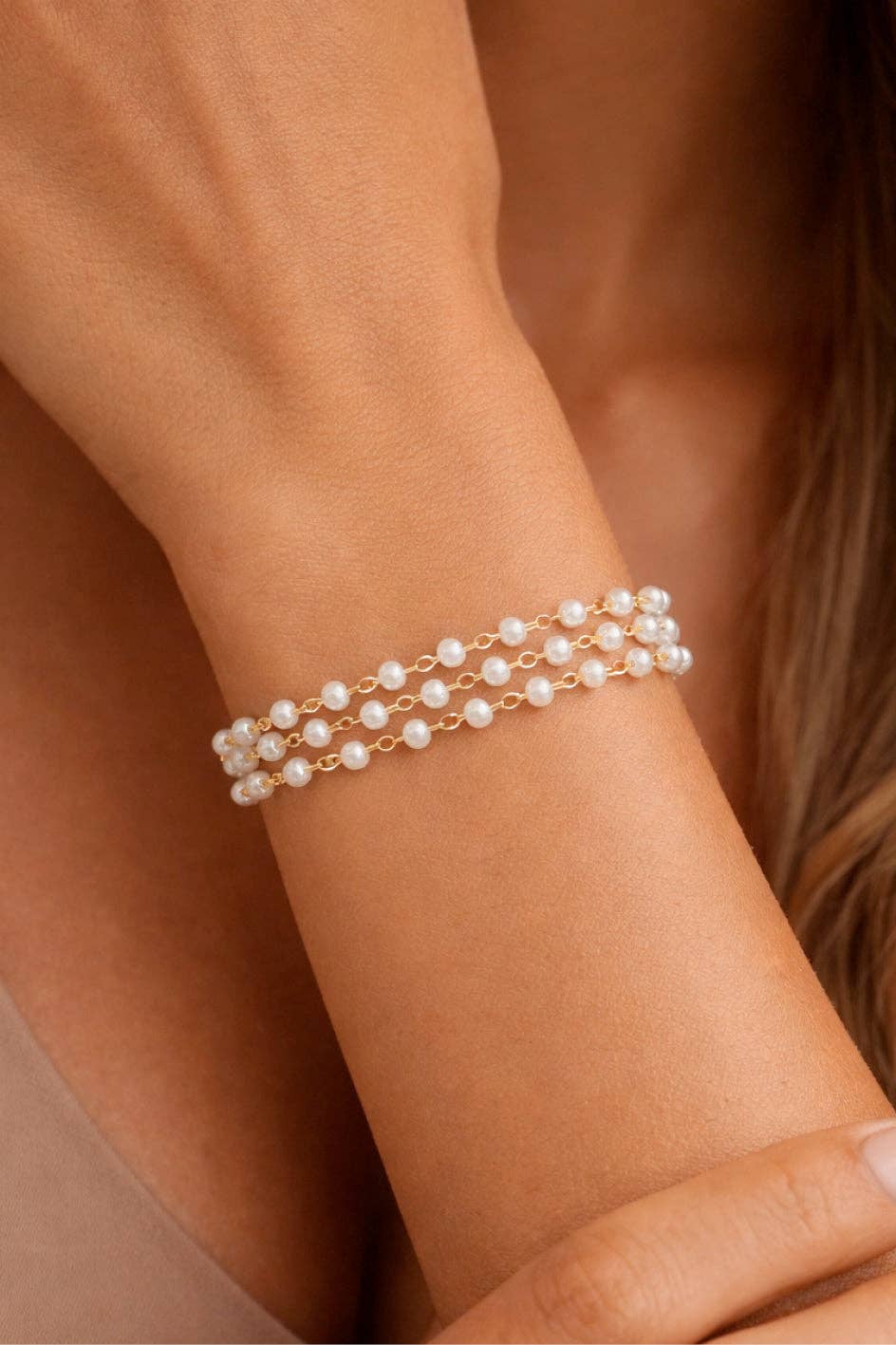 18K Gold Plated Waterproof Stainless Steel Chain Bracelet