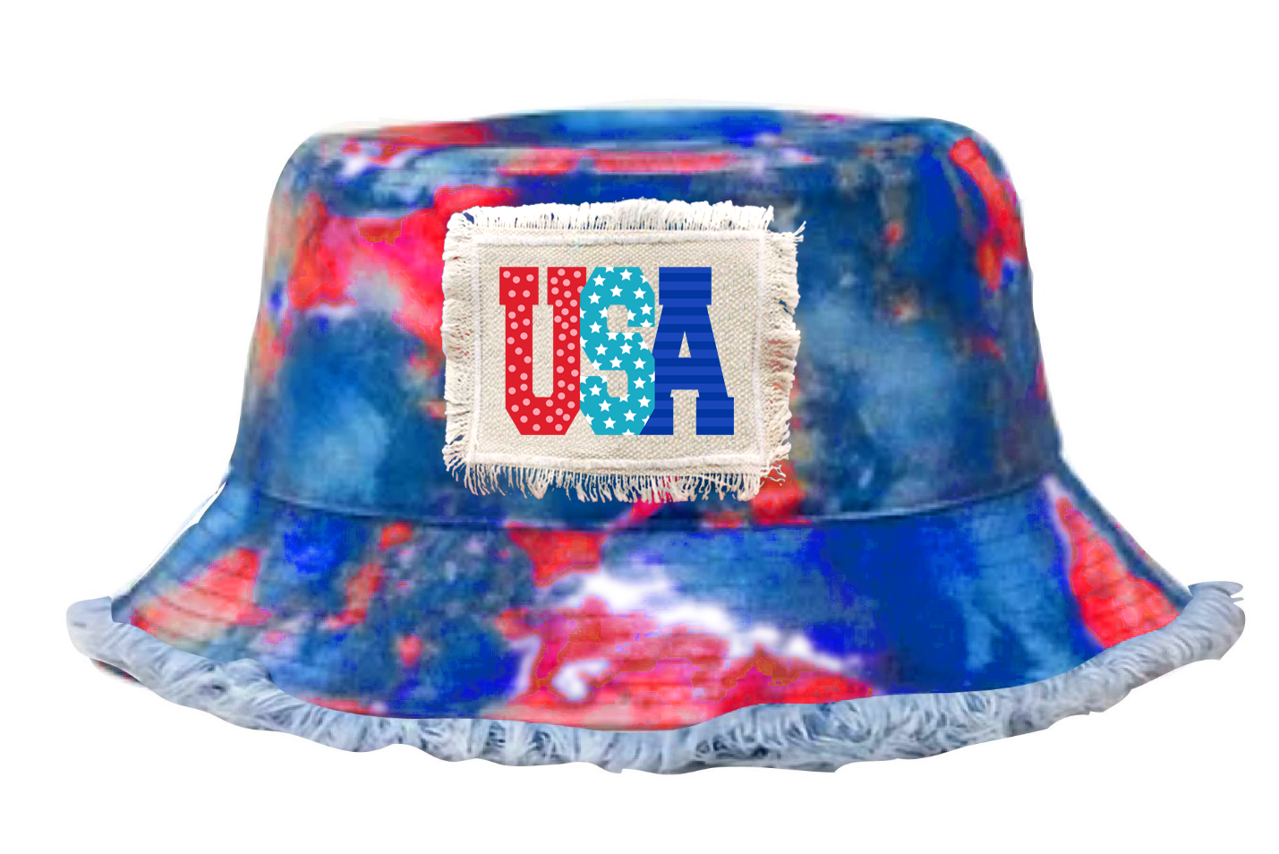 USA America Patriotic Patch Bucket Hat