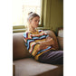 Mustard Multi-Stripe Button Down Cardigan