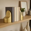 Gold Ceramic Bookends (Set of 2)