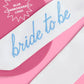 Bride To Be Embroidered Hair Bow