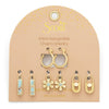 Aqua Terra/Peace/Gold Interchangeable Charm Earrings