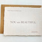 YOU are BEAUTIFUL: LIFT ME UP! CARD