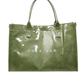 Green Large Vinyl Tote Bag
