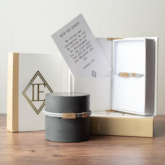 Joshua 1:9, With You Always Cord Bracelet