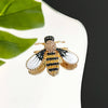 Rhinestone Bee Brooch