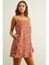 Fall Leaf Print Dress