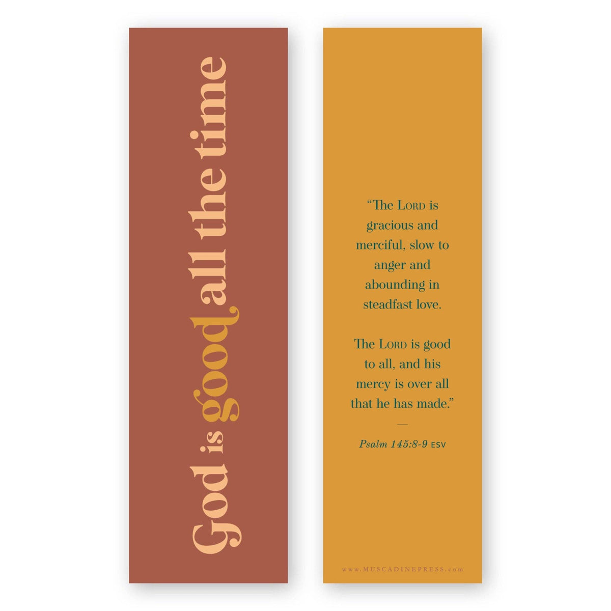 God Is Good All the Time Bible Verse Bookmark